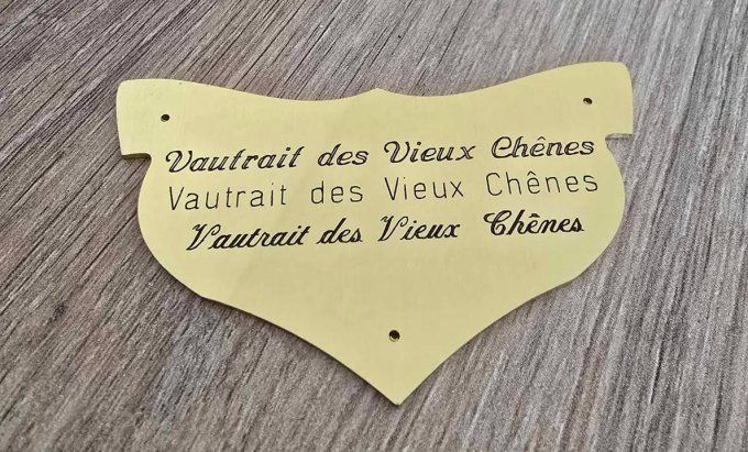 Plaque laiton Pied d'honneur