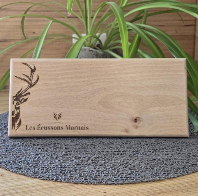 Mini planche à découper " Personnalisation Chasse "
