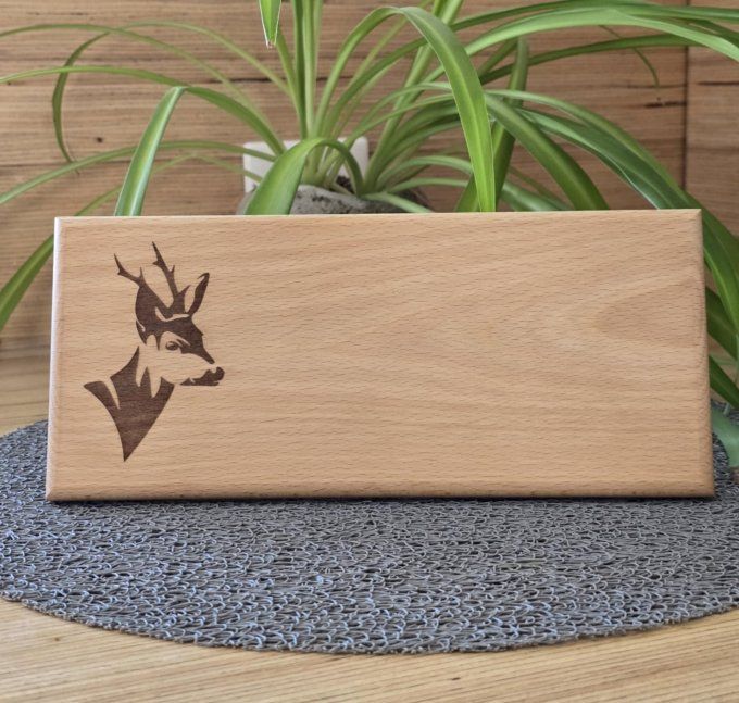 Mini planche à découper " Personnalisation Chasse "