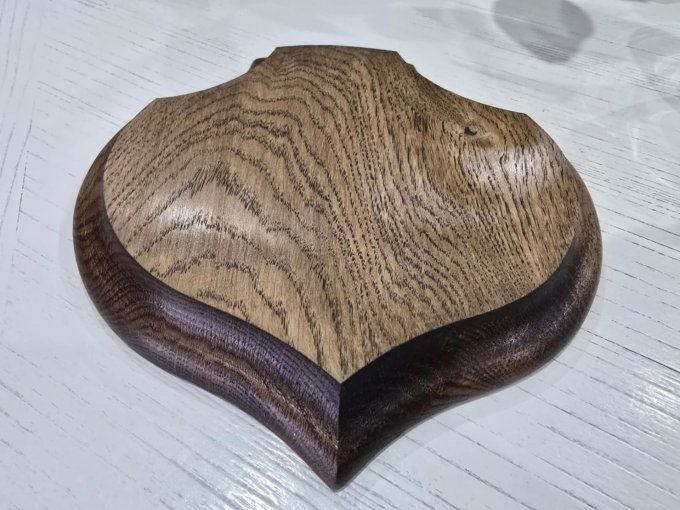 Coeur chêne foncé 19x19