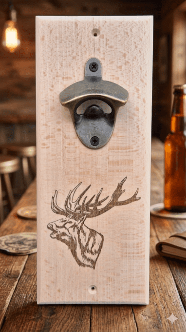Décapsuleur Mural Thème Chasse